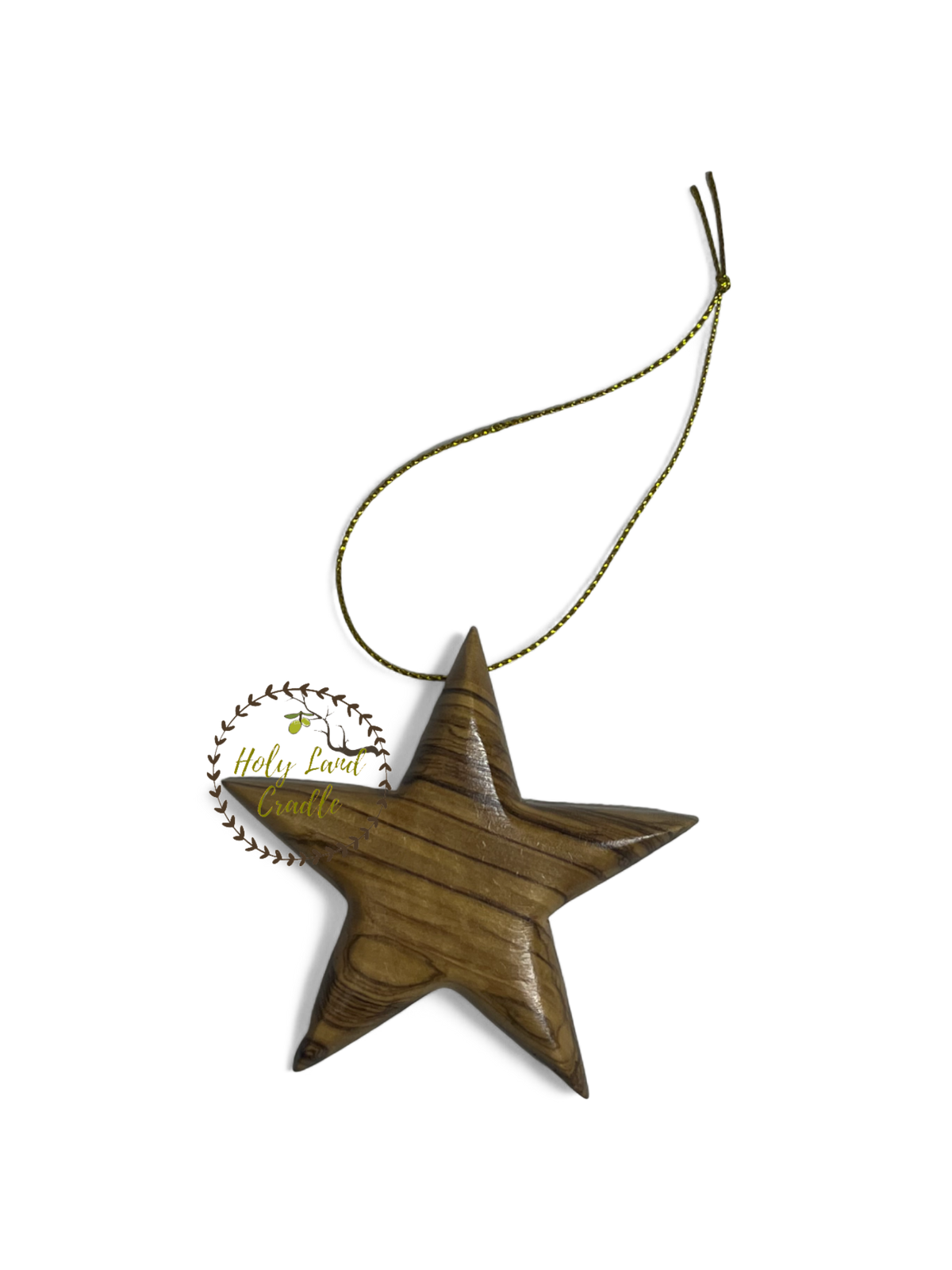 Olive Wood Star Ornament