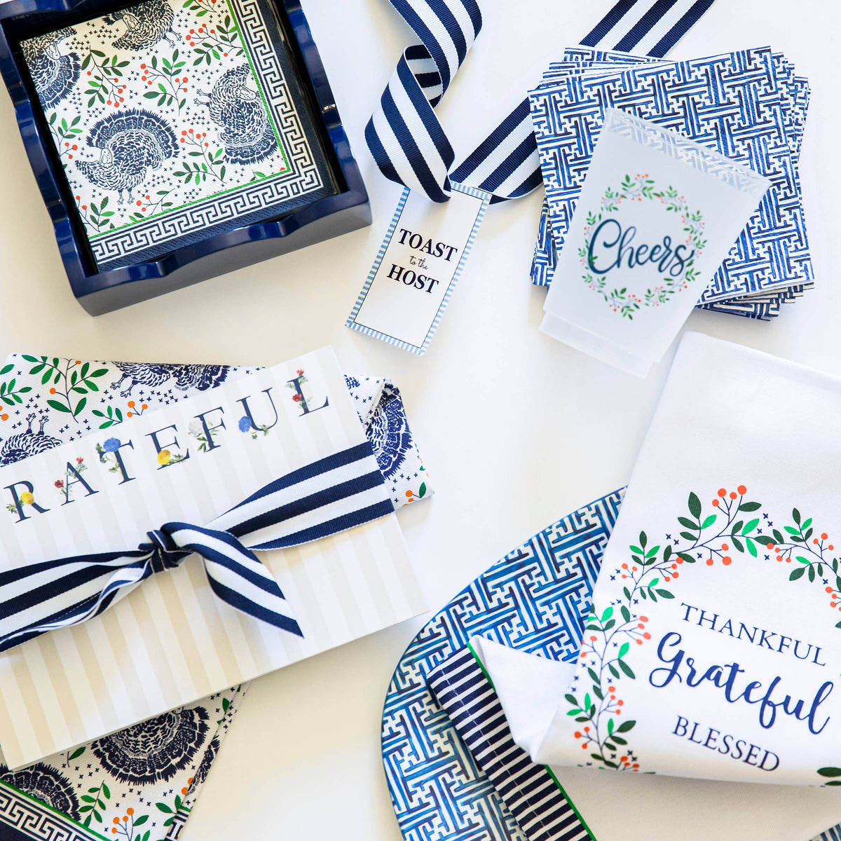In Stock WH Paper Cocktail Napkins | Turkey Toile