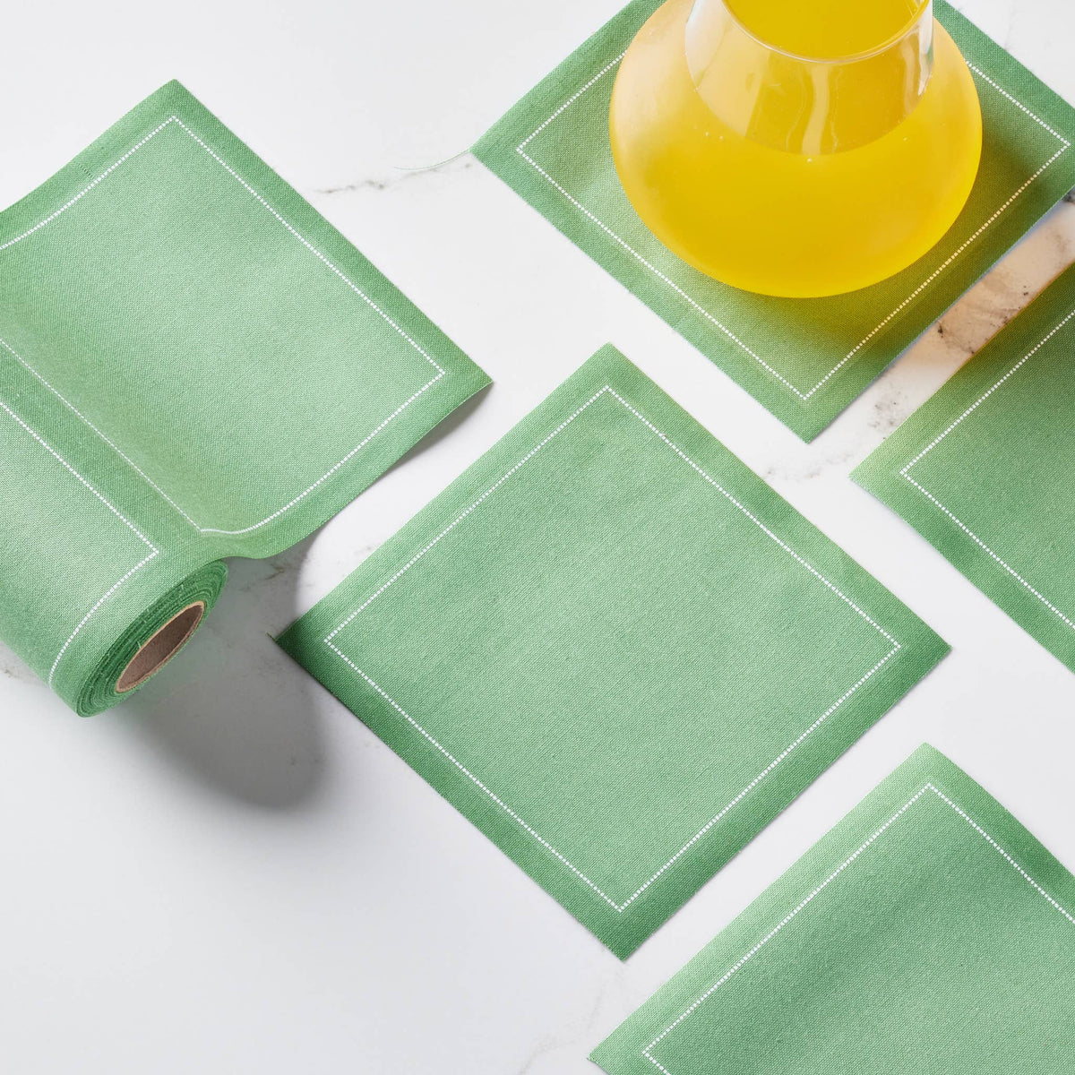 Eucalyptus Cotton Cocktail Napkins 50 Units