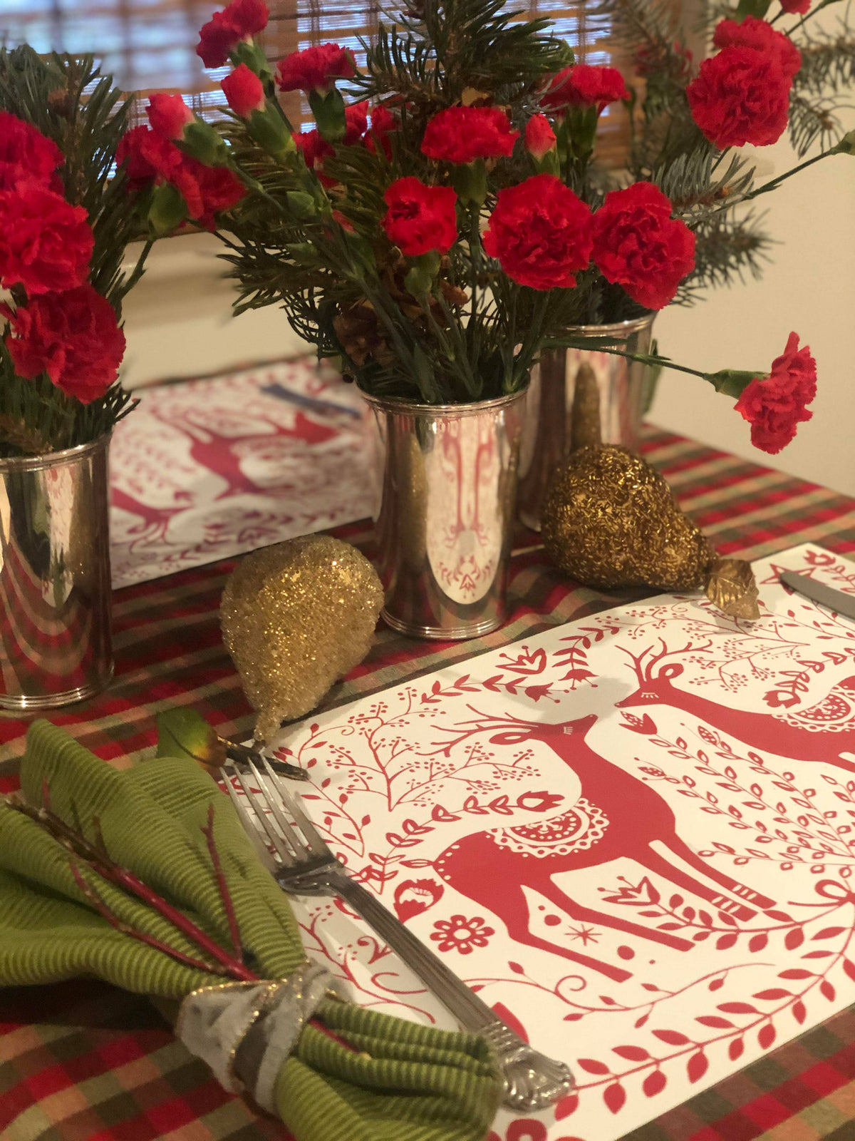 Reindeer Paper Placemat Pad
