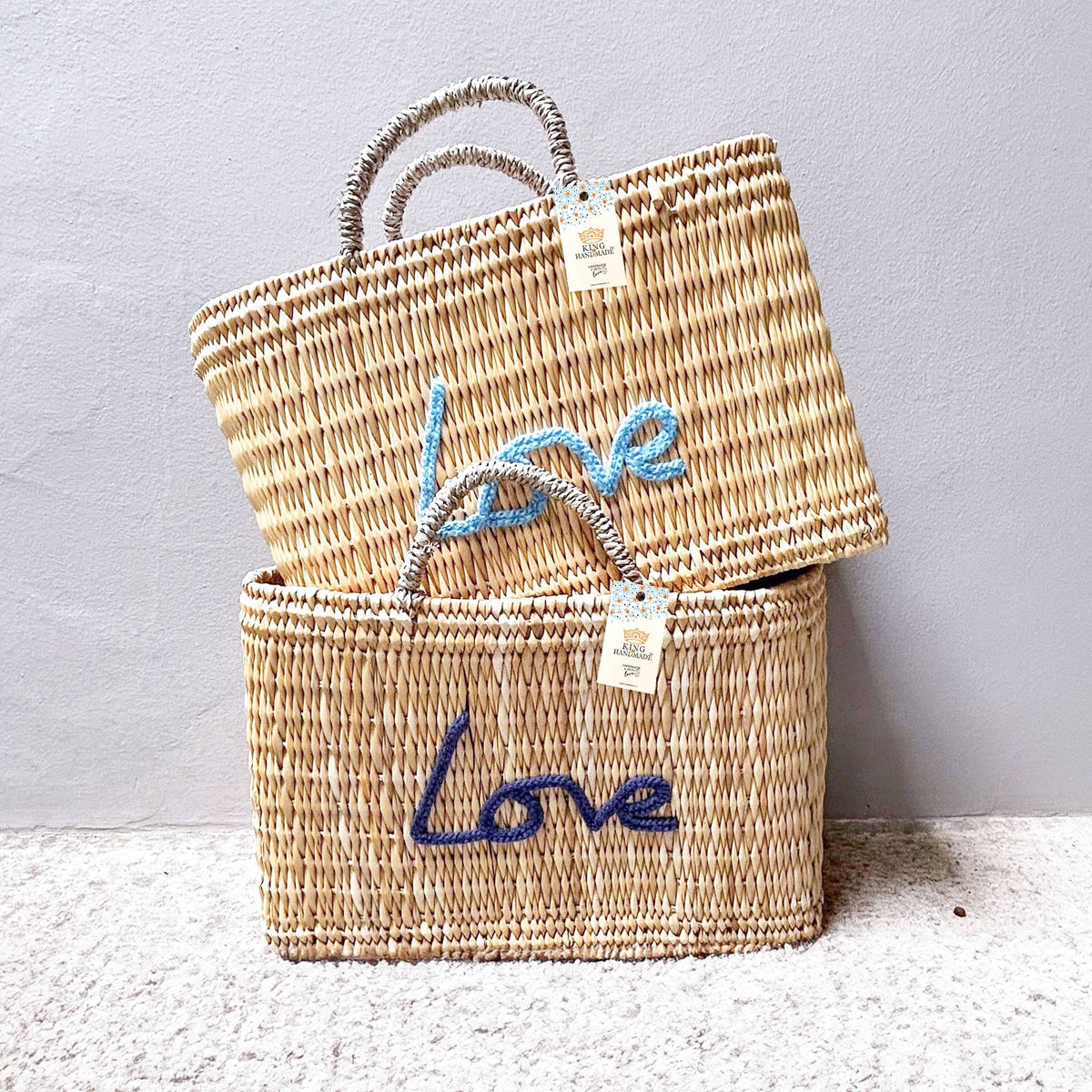Personalized double embroidered name + Custom Weave Handbag