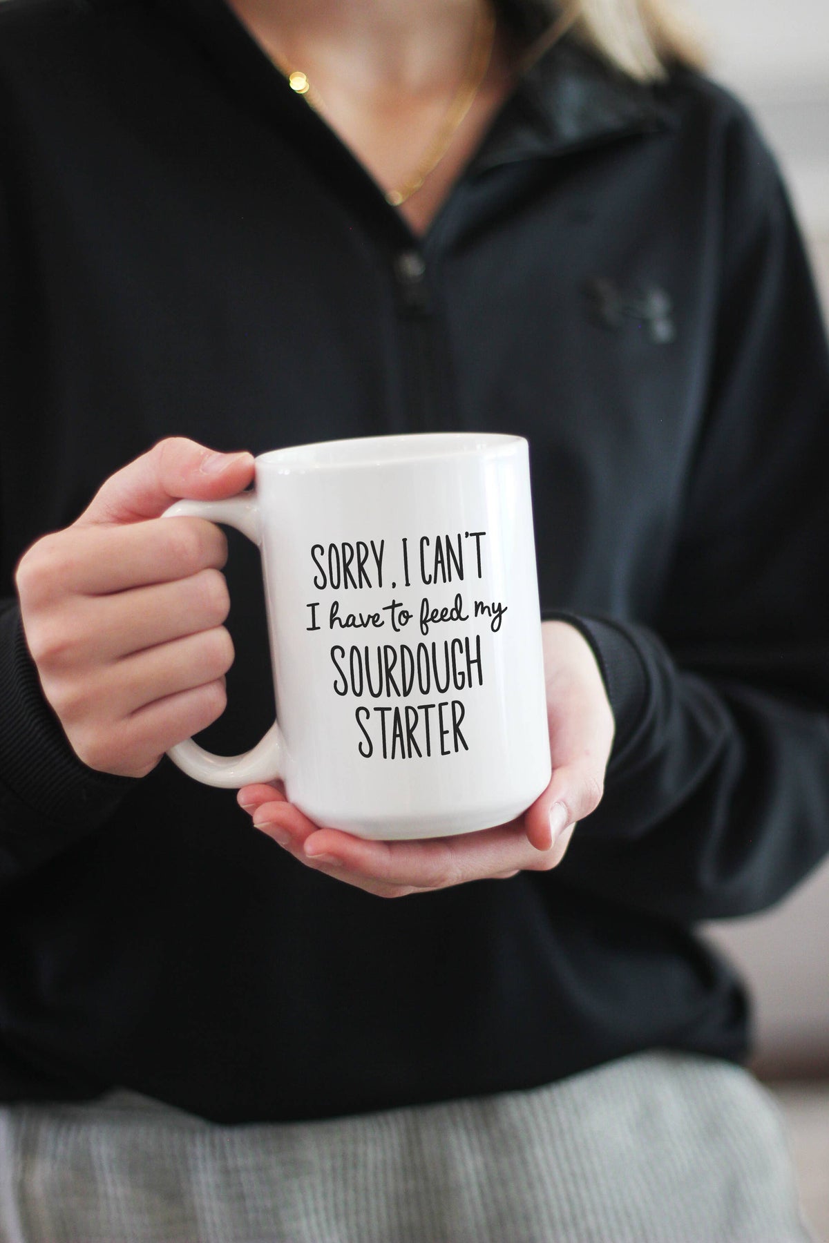 Funny Sourdough Starter Baking Mug, Baking Kitchen Decor