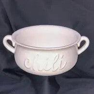 Chili Double Handle Bowl White 7x2.75x5.5
