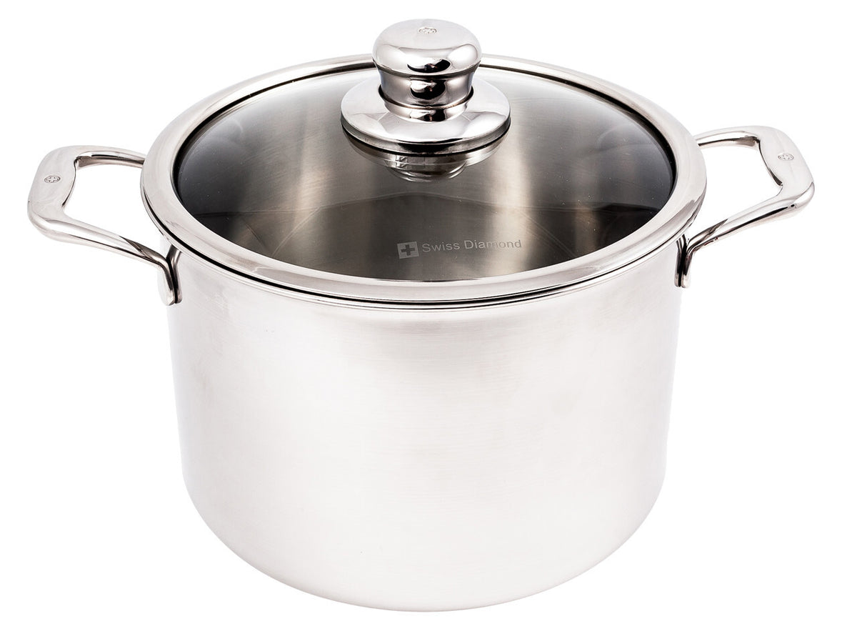Nonstick Clad Stock Pot w/ Lid 9.5", 7.9 QT