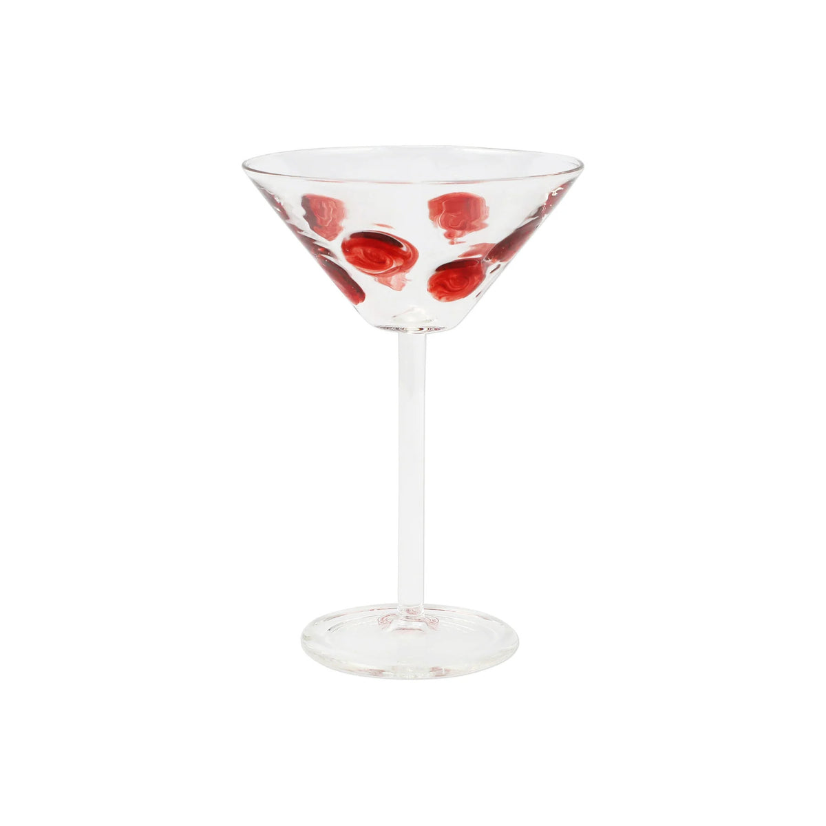 Drop Martini Glass Red
