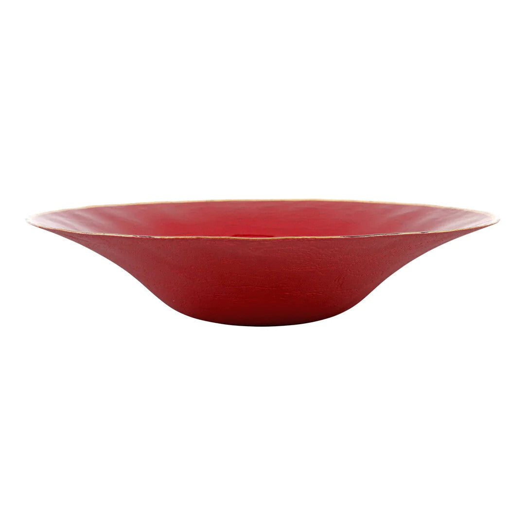 Metallic Glass Centerpiece Ruby