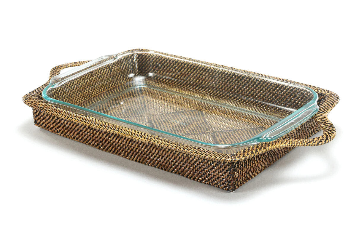 Rectangular Casserole Basket with 4 QT Baker
