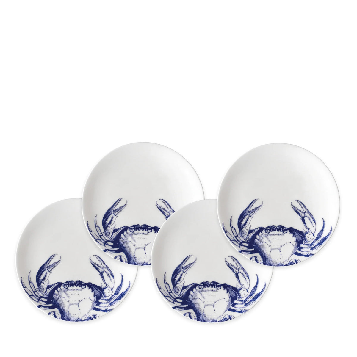 Crabs Blue Canape Plate