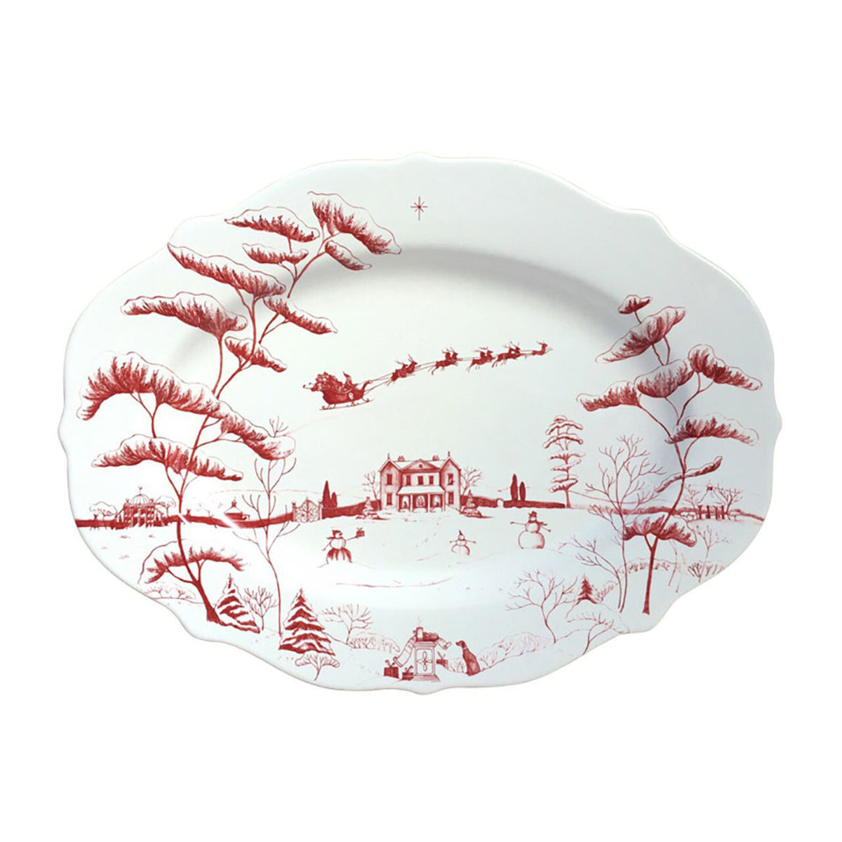 Country Estate Winter Frolic 15" Platter