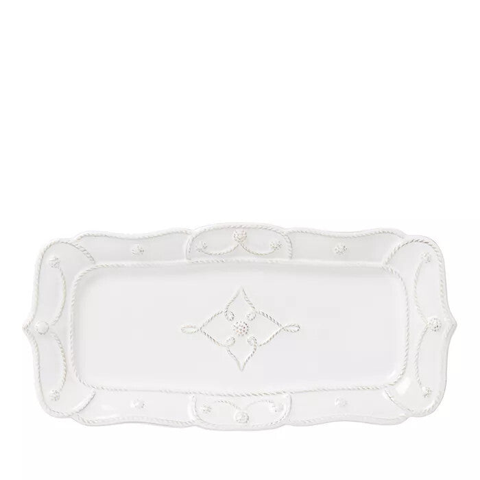 Jardins du Monde 14.5" 14.5" Hostess Tray - Whitewash