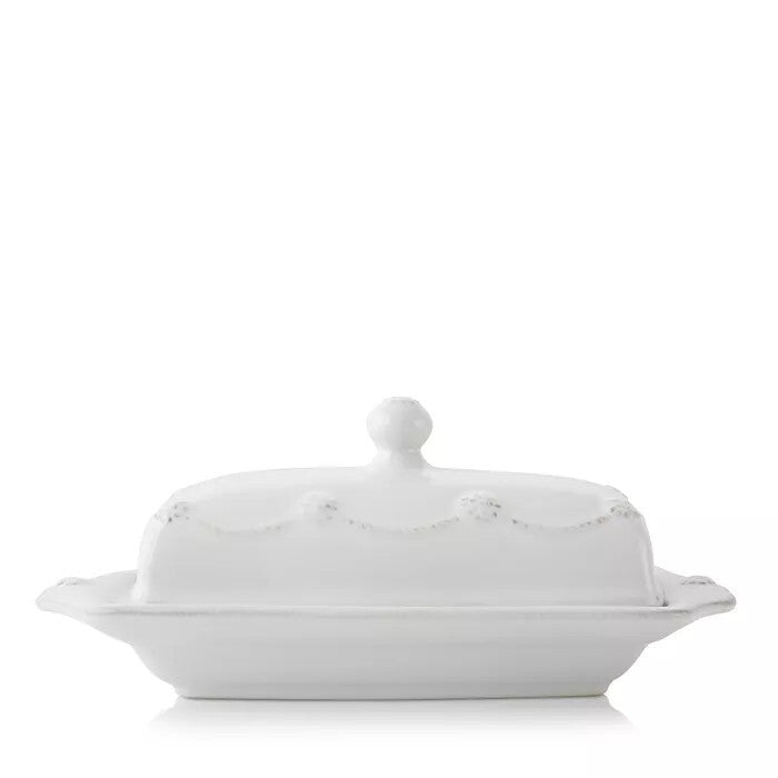 Berry & Thread Butter Dish - Whitewash