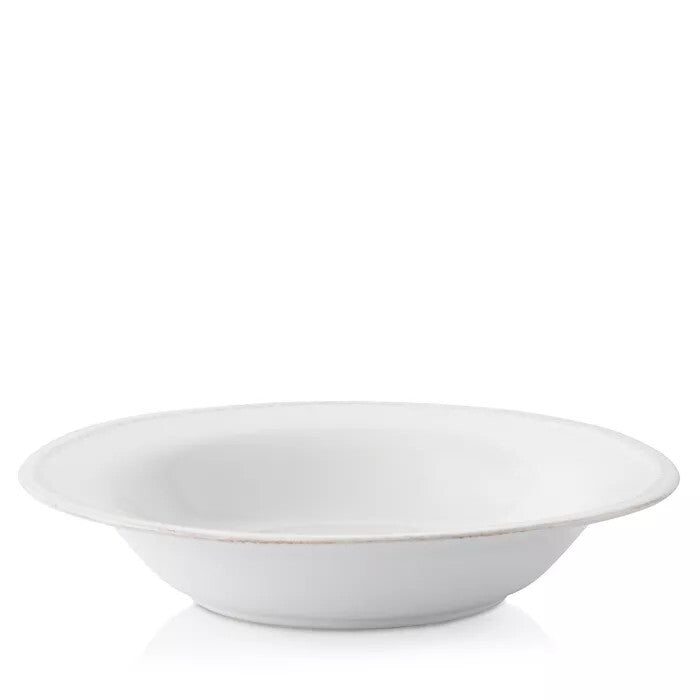 Berry & Thread Rimmed Soup Bowl - Whitewash