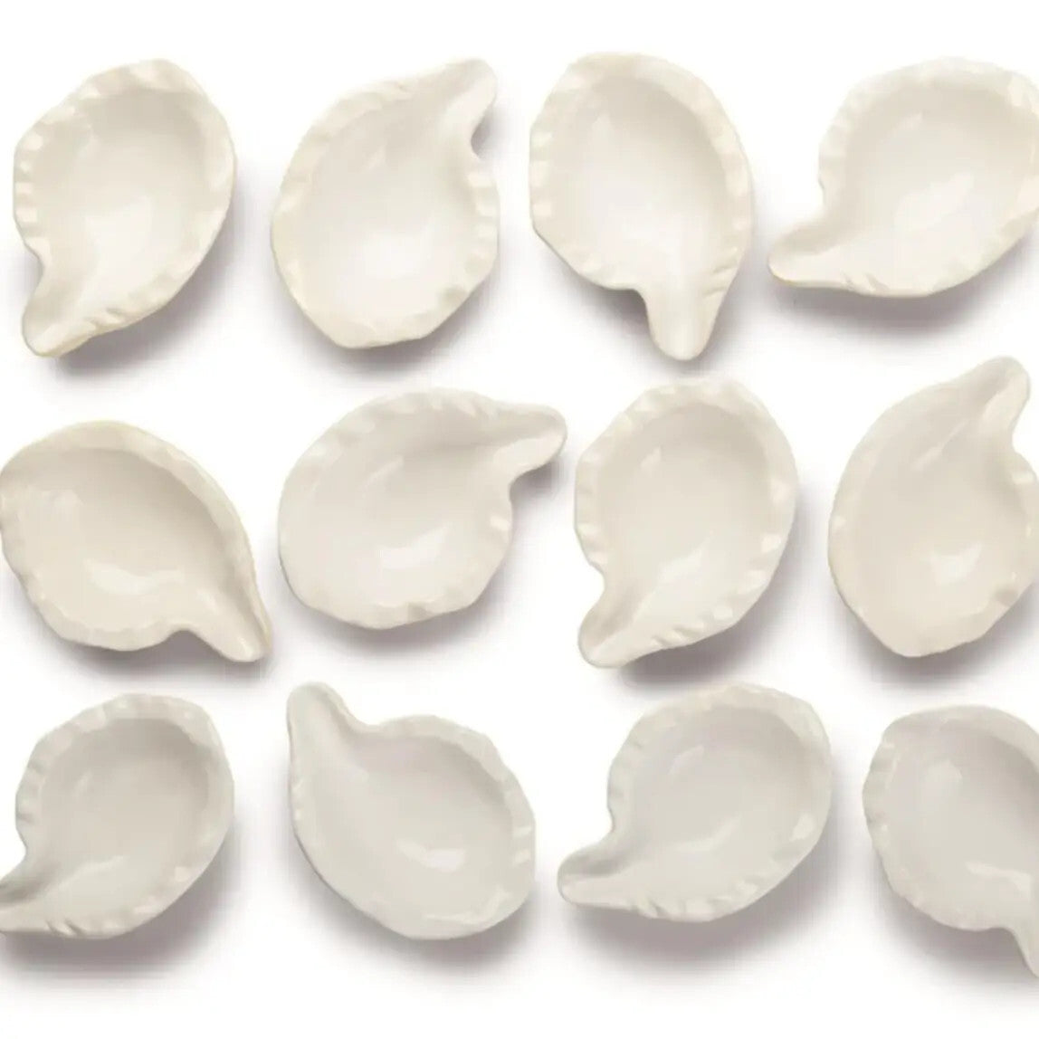Ceramic Oyster Shells, Set of 12 For Grilling