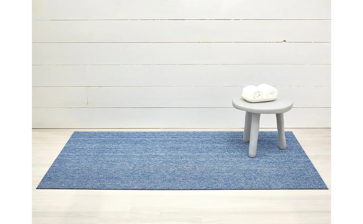 Heathered Shag Doormat 18x28 - Cornflower