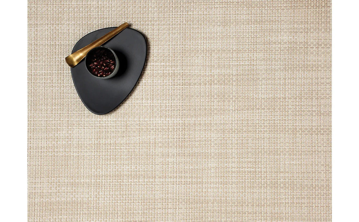 Basketweave Table Mat 14X19" - Khaki