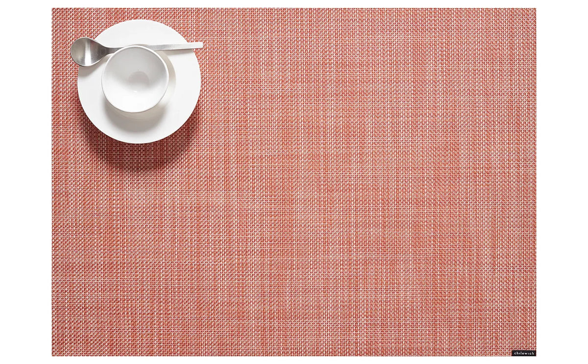 Mini Basketweave Rectangle Tablemat 14"x19"- Clay