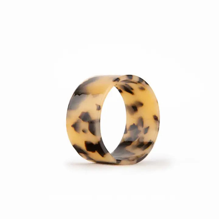 Acetate Napkin Ring Light Tortoise