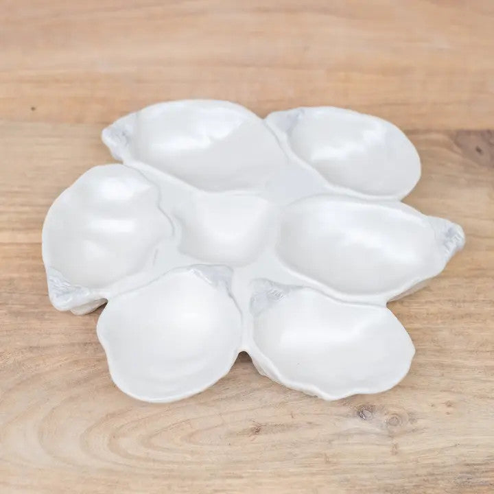 Oyster Half Dozen Platter Pearl 9.5"
