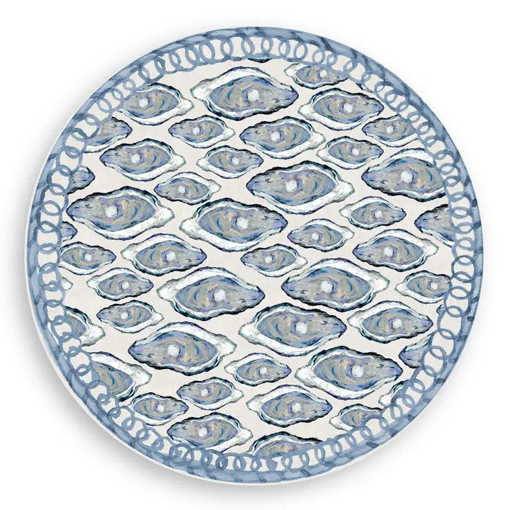 Blue Oysters Vinyl Placemat