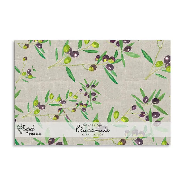 Olive Branch Paper Placemats
