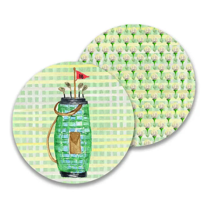 Golf Paper Drink Coasters