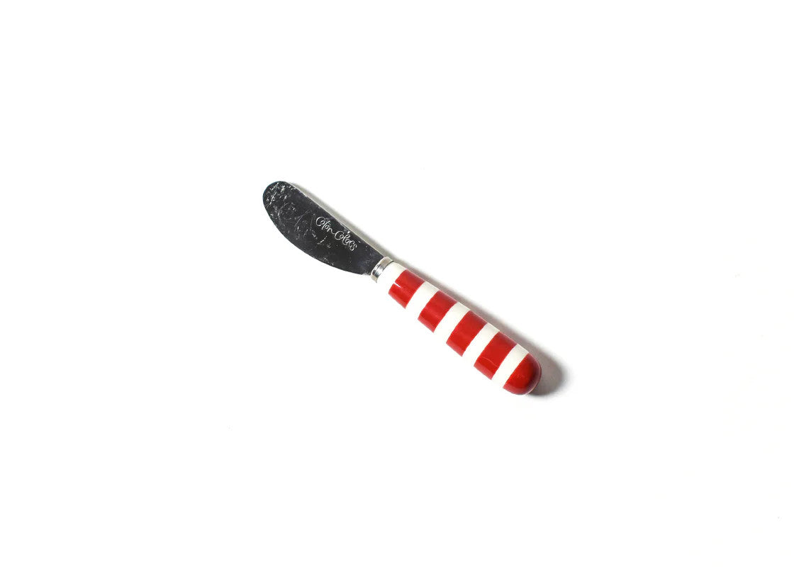 Red Bengal Stripe Appetizer Spreader