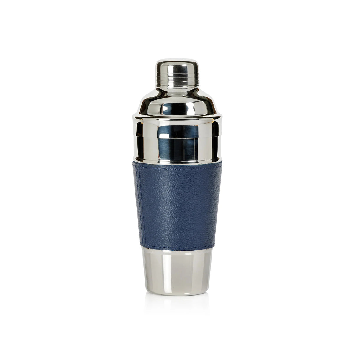 Laguna Cocktail Shaker, Nickel & Leather