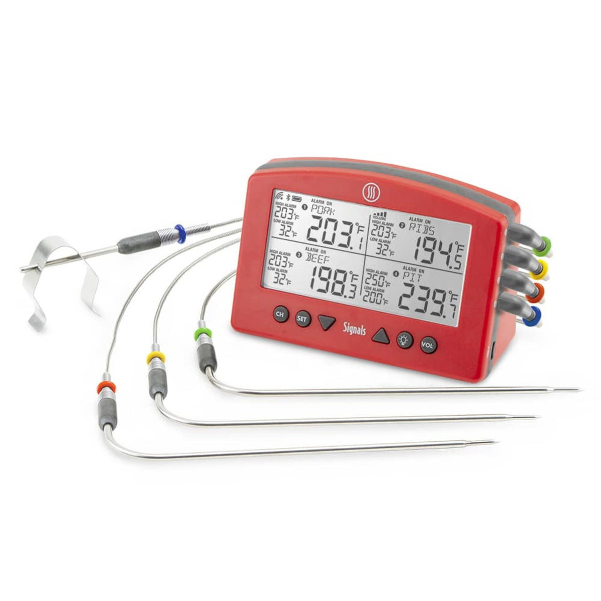 Smoke Remote BBQ Alarm Thermometer with WIFI