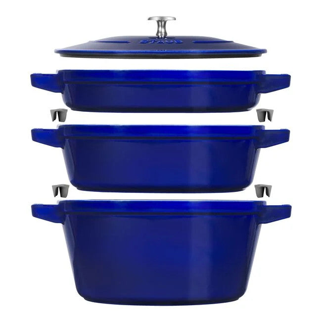 DARK BLUE STACKABLE 4 PIECE SET