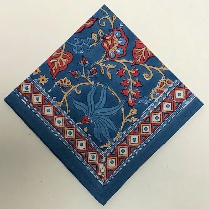 Napkin Indo Fleur Blue