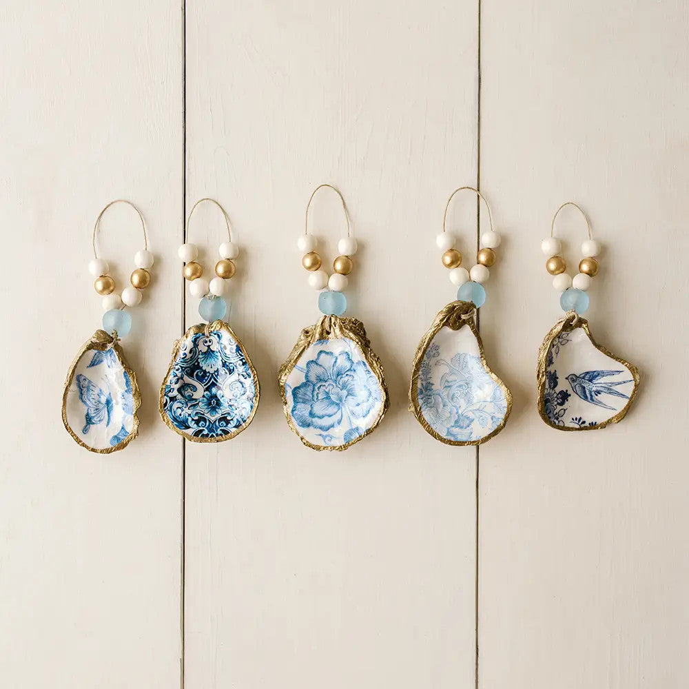 Oyster Shell Npkn Ring/Ornament-Indigo Collection (Varies)
