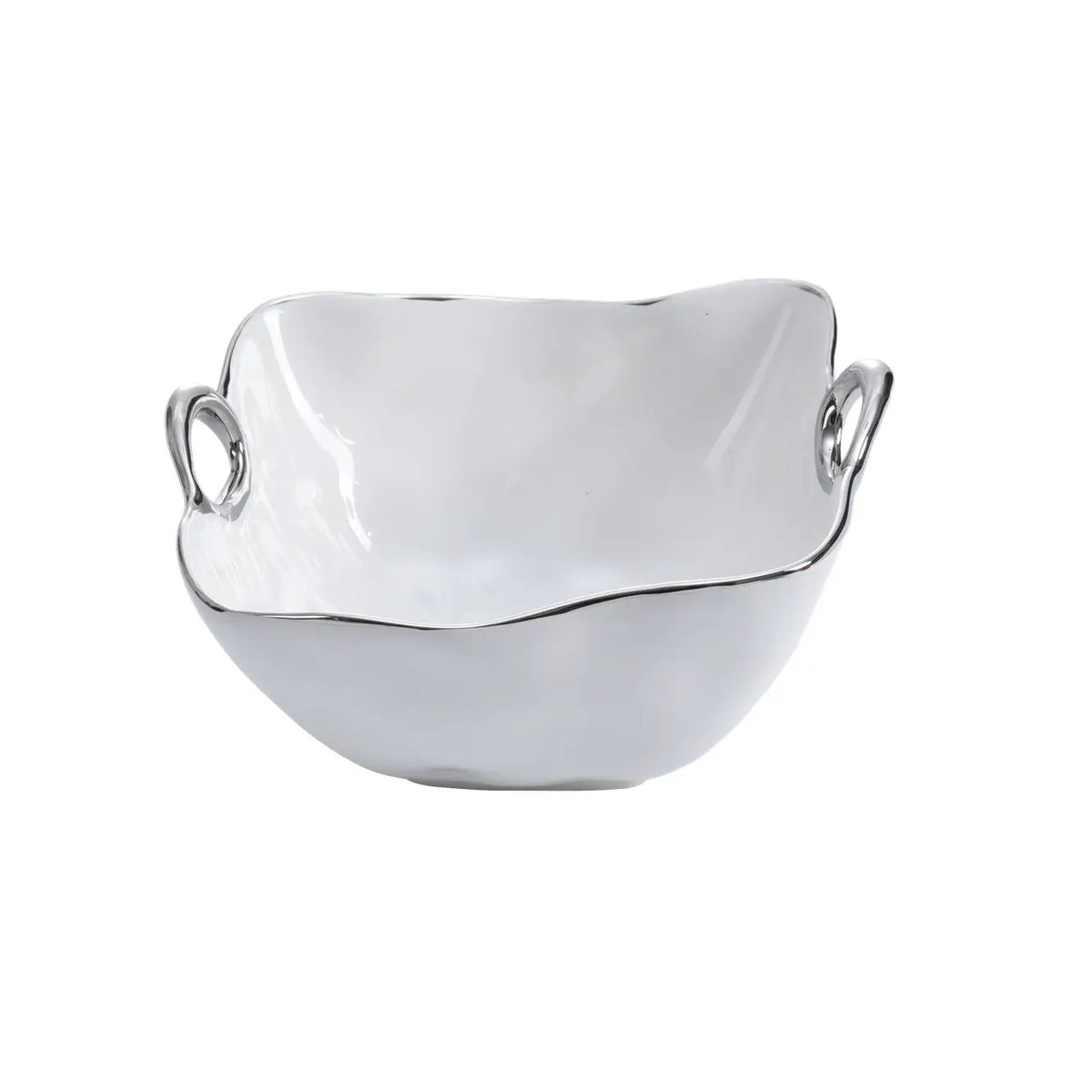 Medium Handled Bowl White