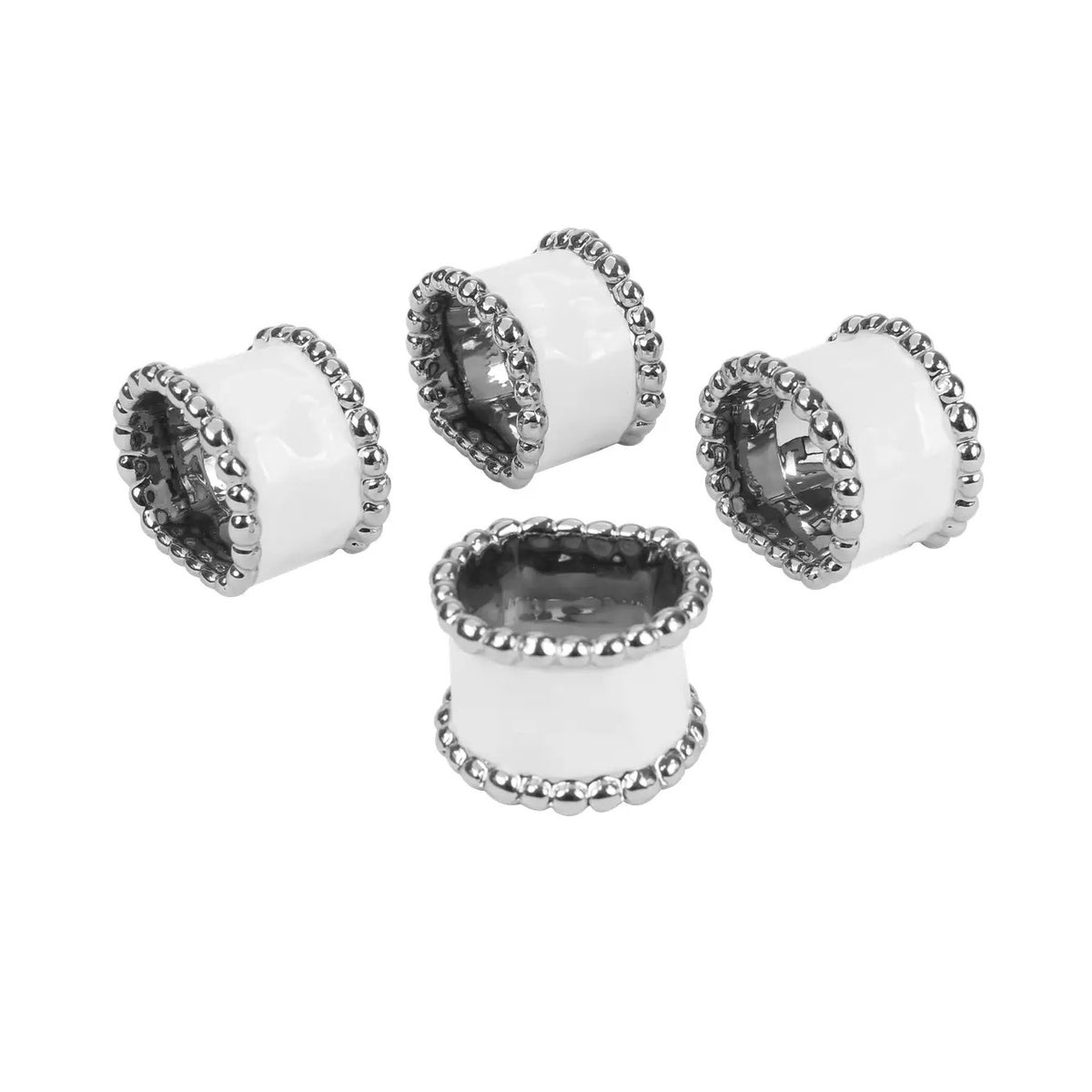 Napkin Rings - Set of 4 White