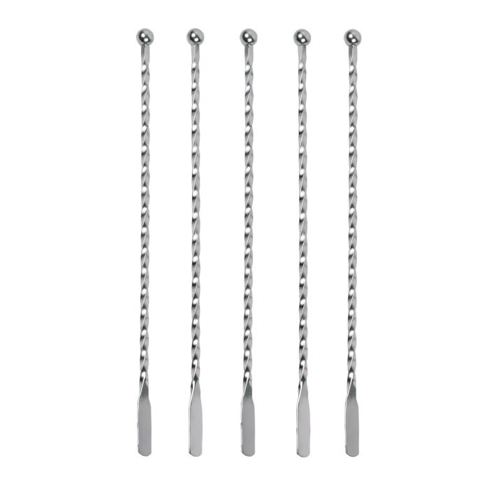 Stainless Steel Swizzle Sticks, Set of 5