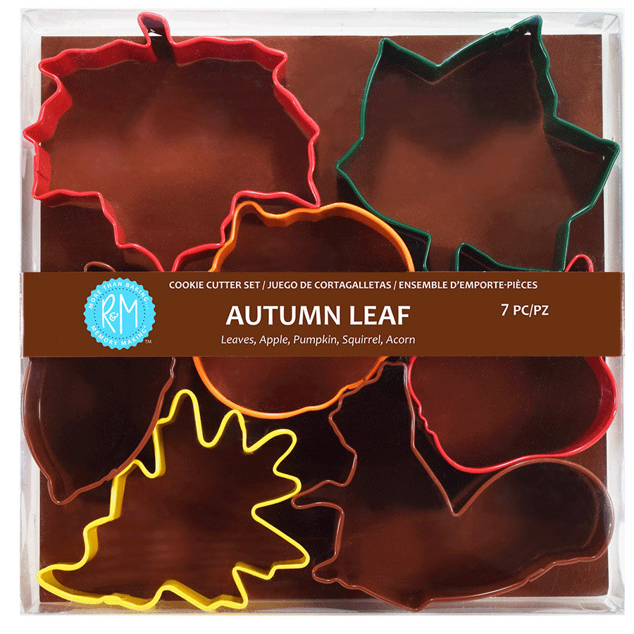 Autumn Leaf Color Cookie Cutters 7 PC Set
