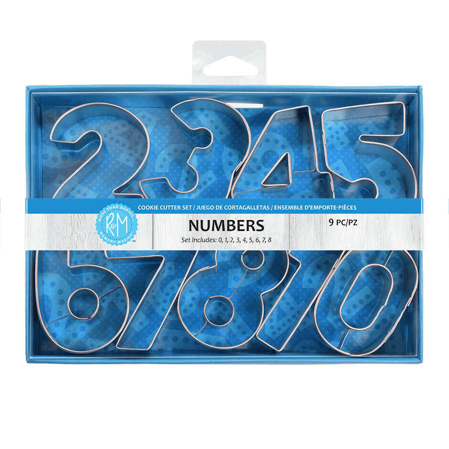 Number Cookie Cutters 9 PC Set