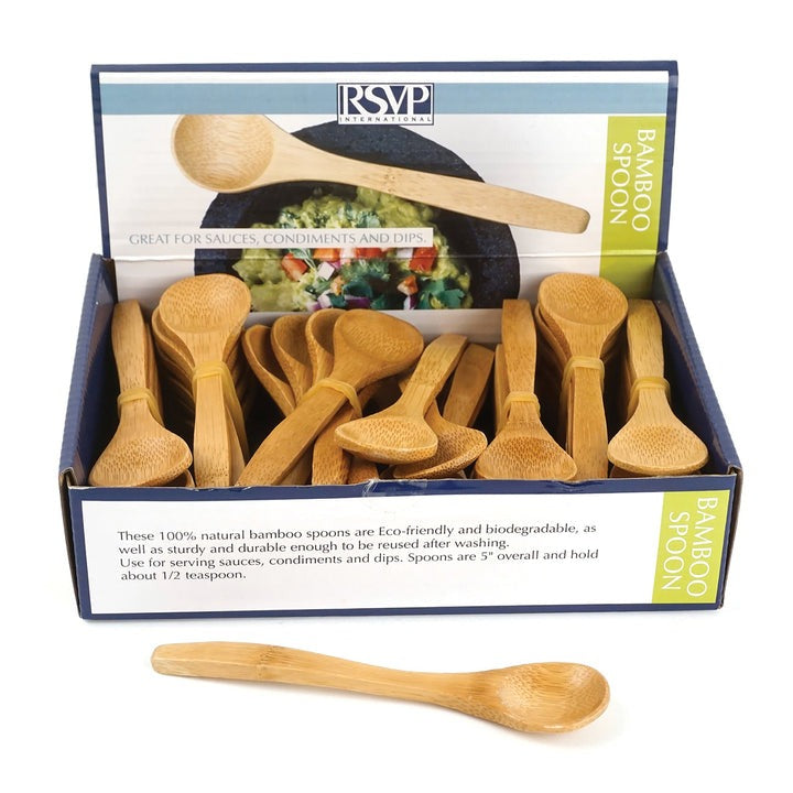 Bamboo Condiment Spoon*