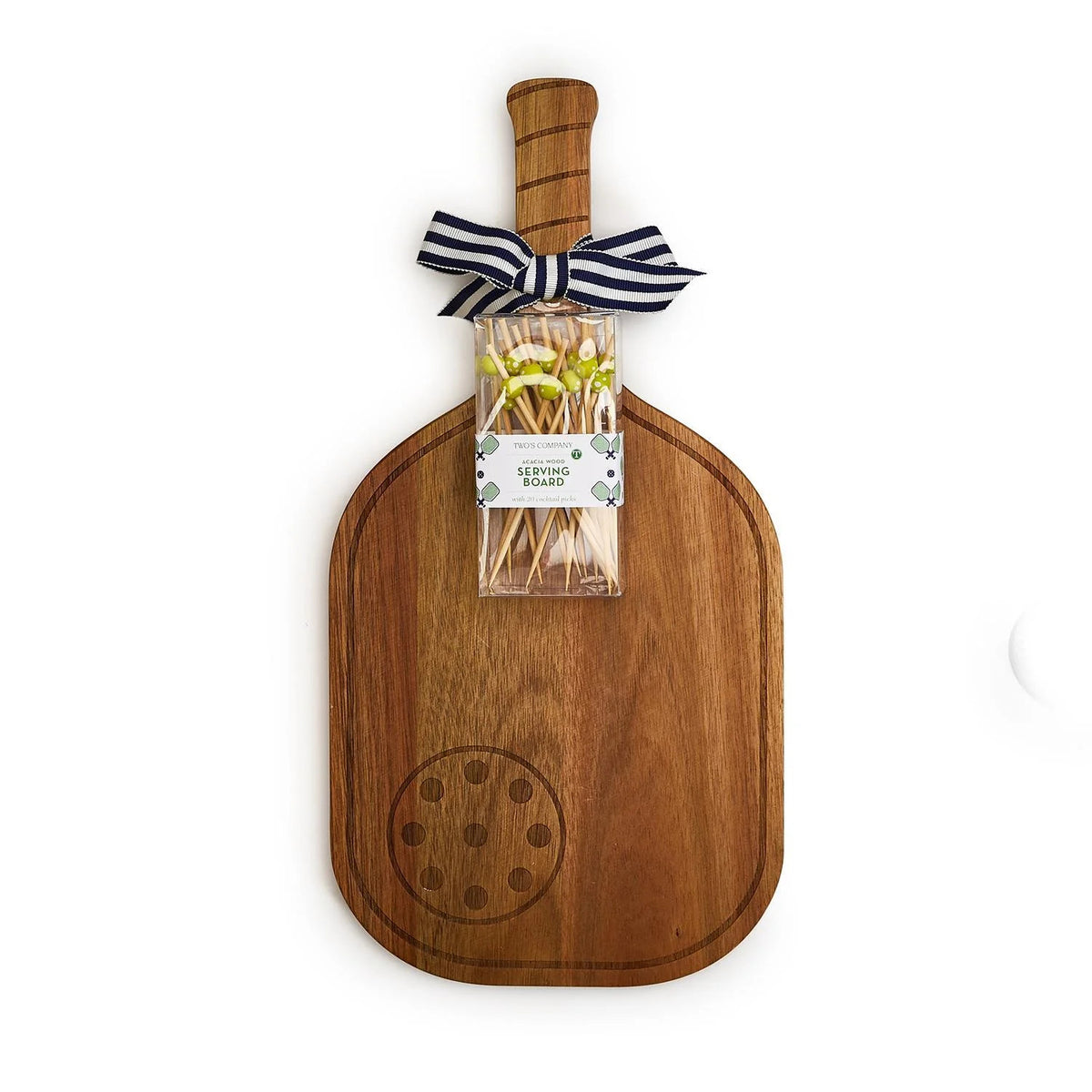 Pickleball Racket Serving Board w/20 Ball Bamboo Picks