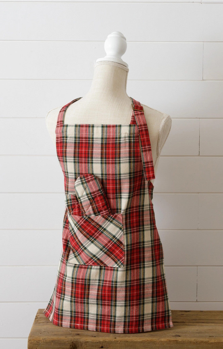 Tartan Children's Apron And Mitt (SET)