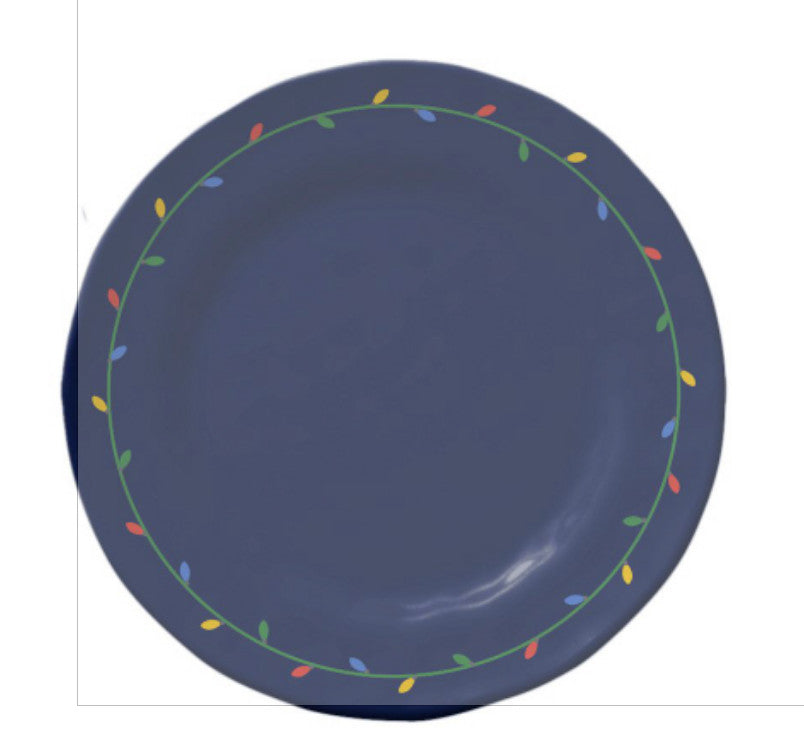 @Holiday Lights Salad Plate - Lights