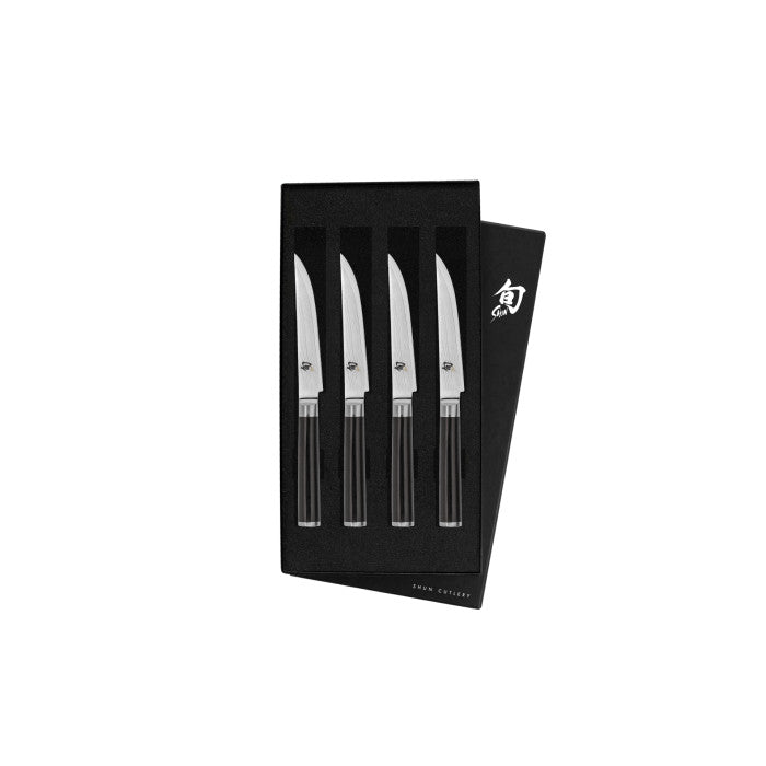 Classic 4 Pc Steak Knife Set: Four Steak Knives (DM0711) in a boxed set.