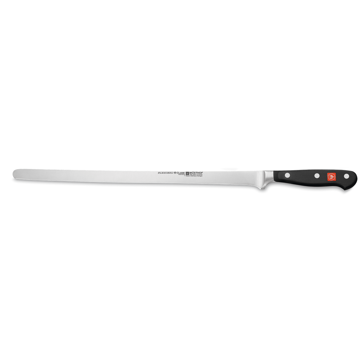 Wusthof Classic 12" Flexible Salmon Knife — Black
