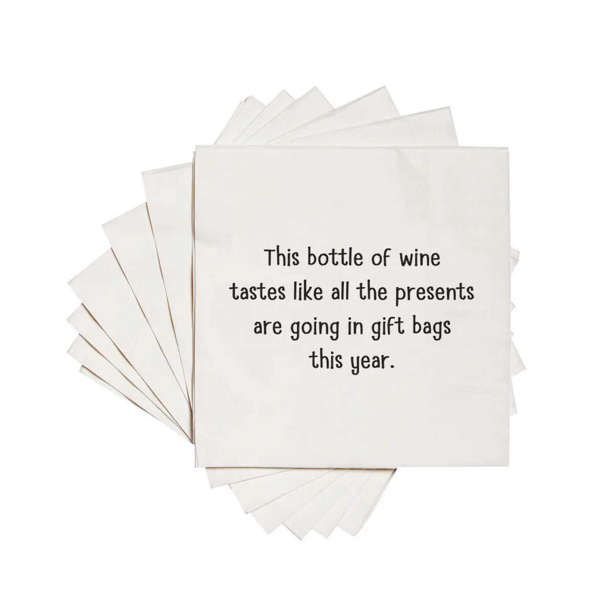 This Bottle of Wine Tastes - Gift Bags Cocktail Napkins