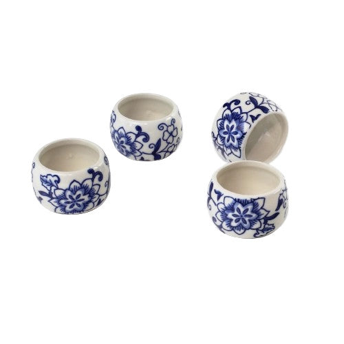 Blue Garden Napkin Ring
