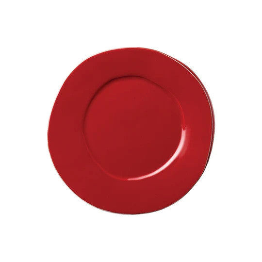 Lastra Red Eurpoean Dinner Plate