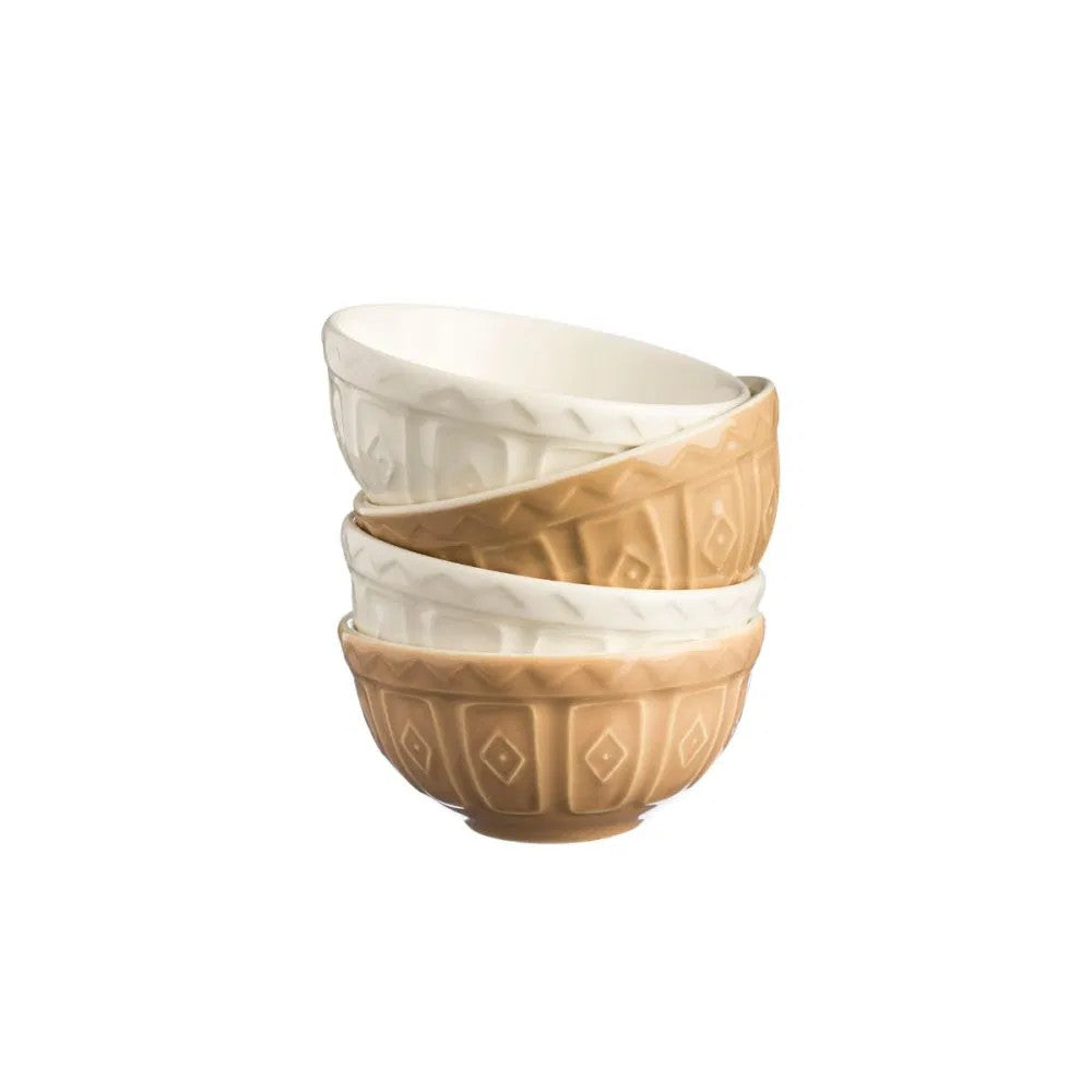 Cane & Cream Prep Bowls- Set of 4