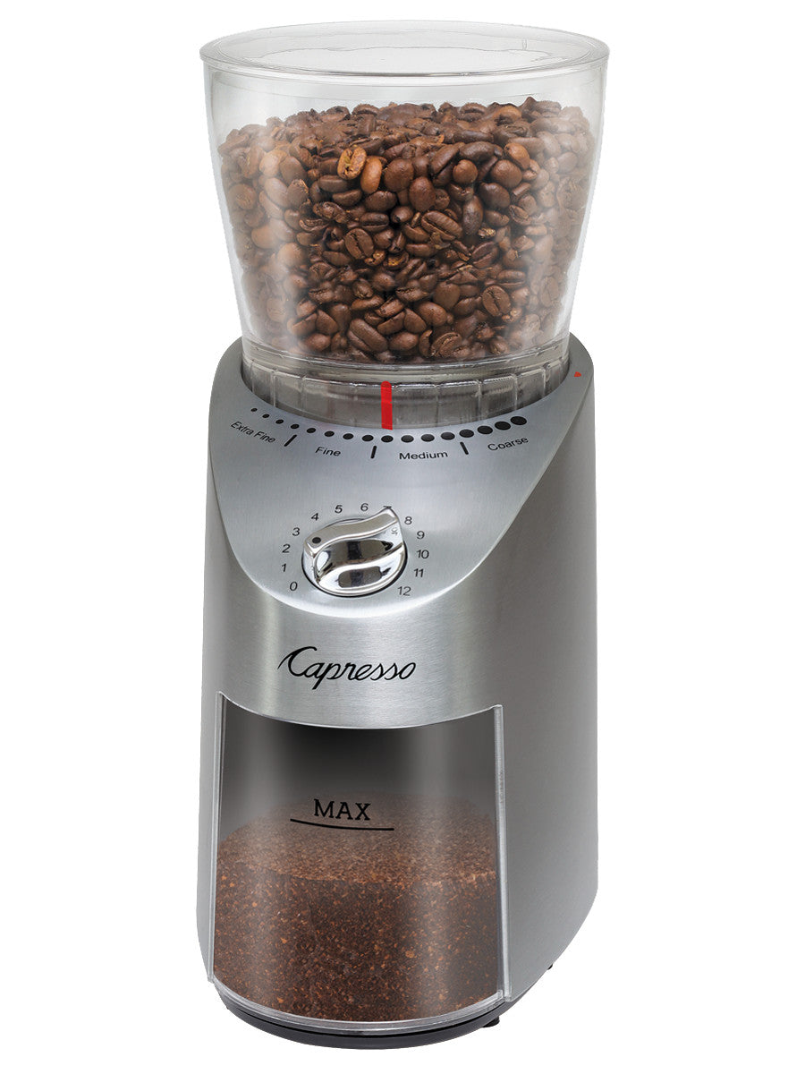 Infinity Plus Conical Burr Grinder, Stainless Steel finish