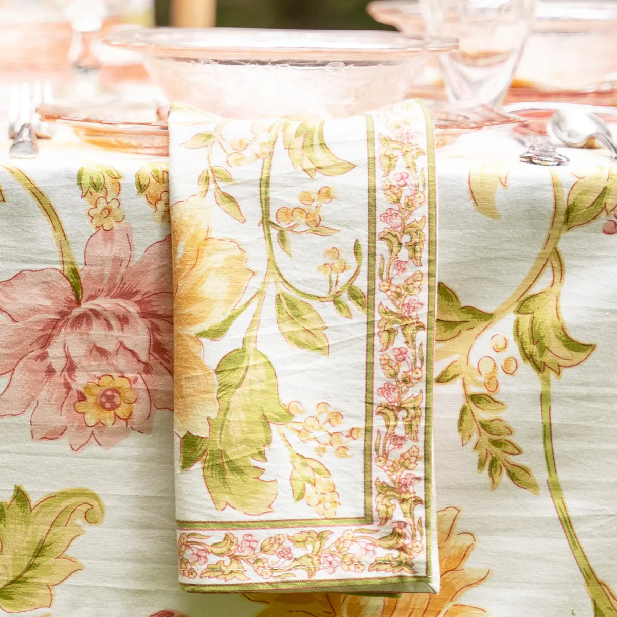Ecru Rosehip Napkin Set of 4*