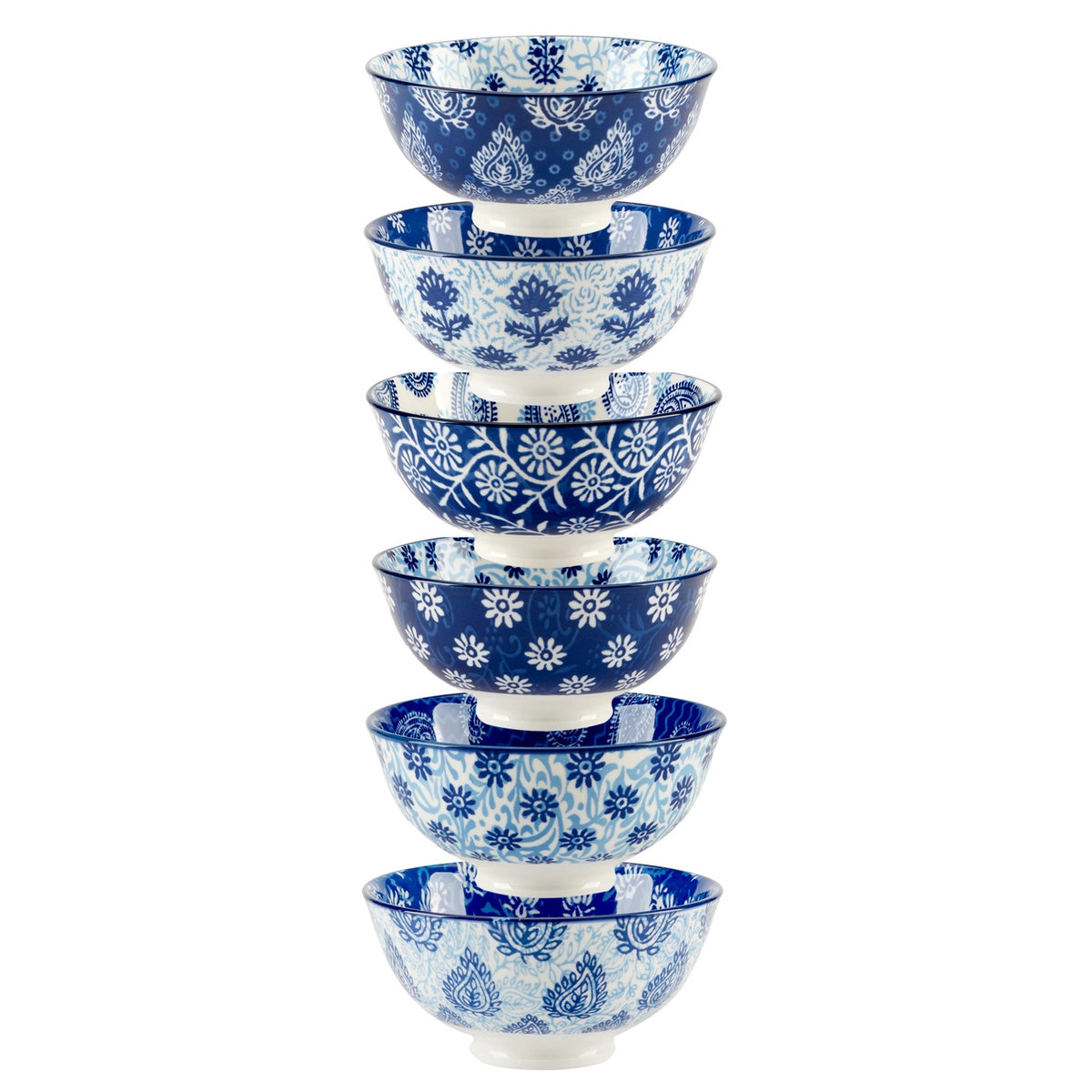 Carnival Blue All Purpose Bowl 4.75in (6 asst chosen at random)