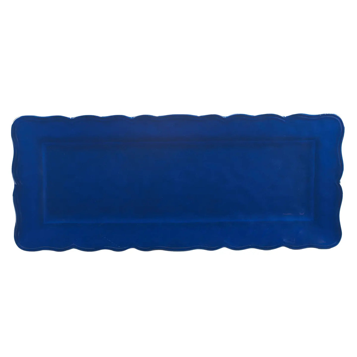 Indigo Blue 100% Melamine Rectangular Platter 19in X 8